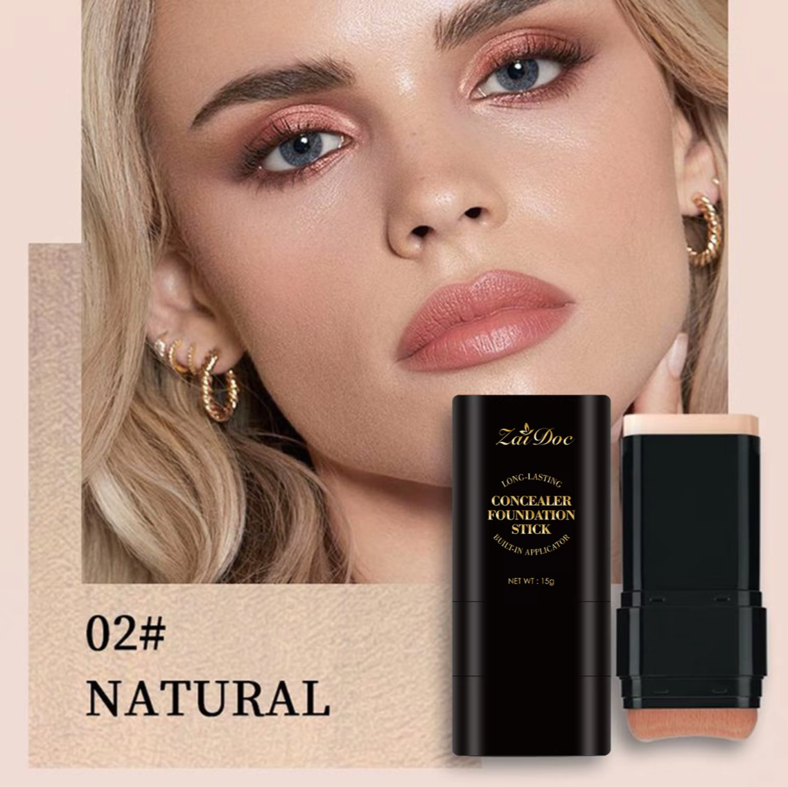 VellaFem-Corrector Doble Cara con Brocha Incorporada™️