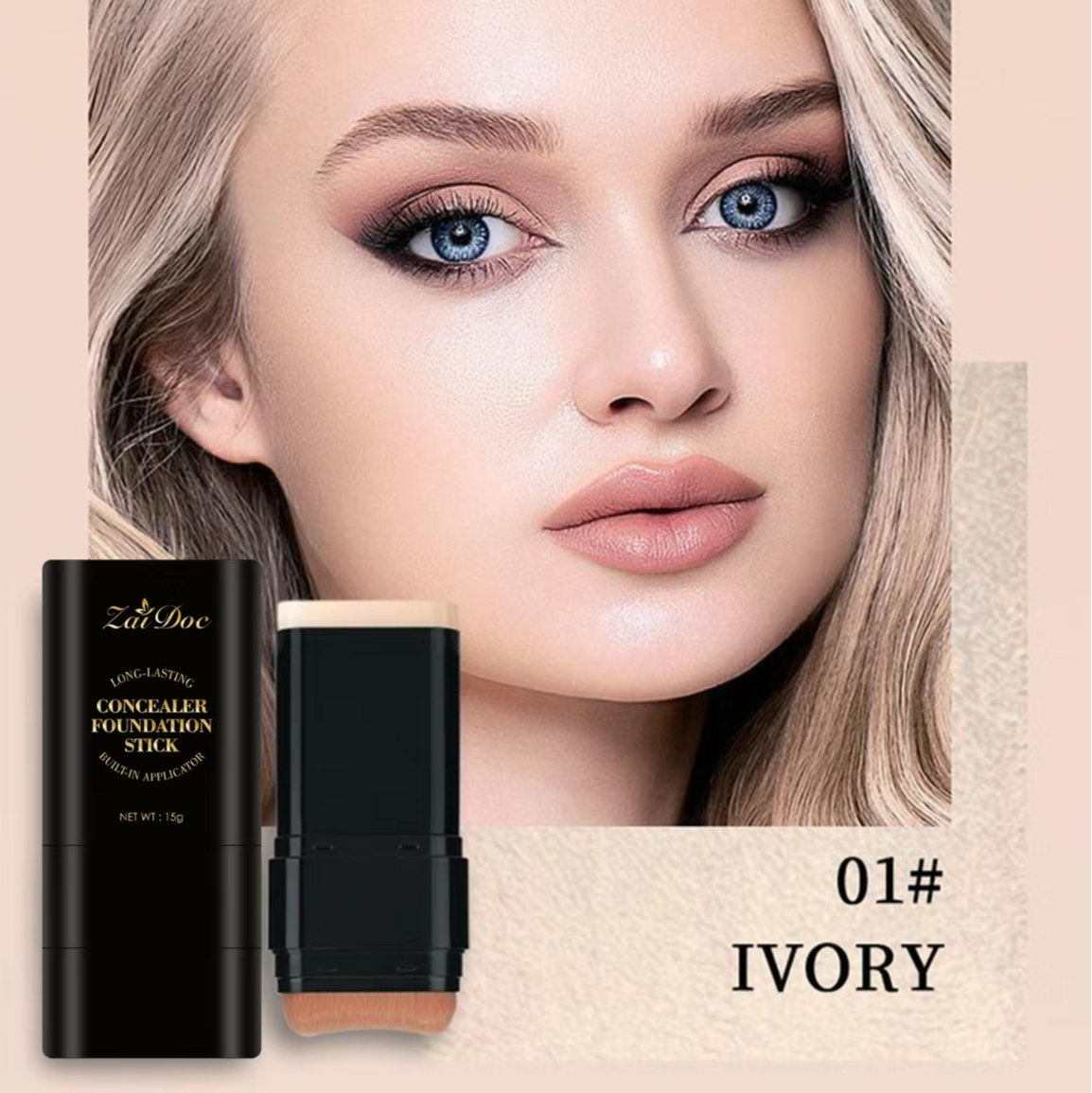 VellaFem-Corrector Doble Cara con Brocha Incorporada™️