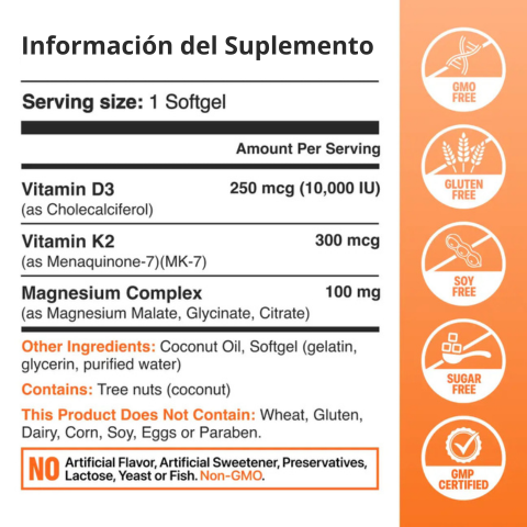 VellaFem- Paquete Vitaminas D3 + K2™️