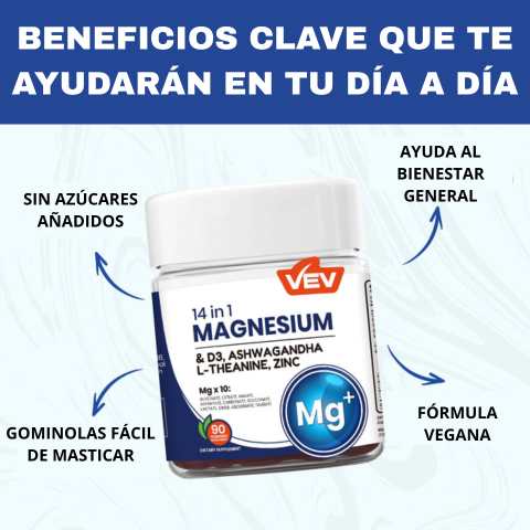 VellaFem-Gominolas Magnesio 14 en 1™️