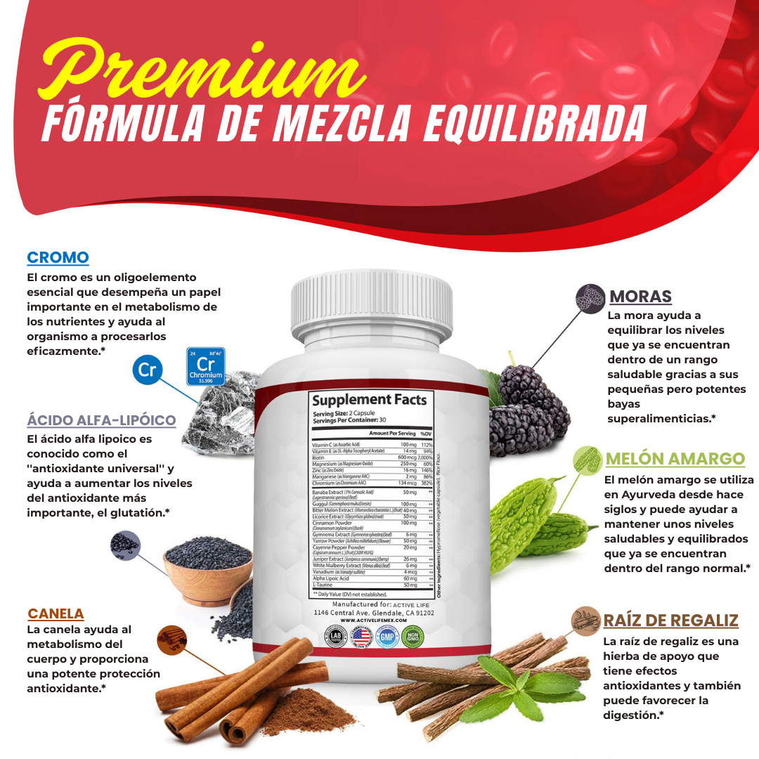 VellaFem-Cápsulas Reduce Diabetes™️