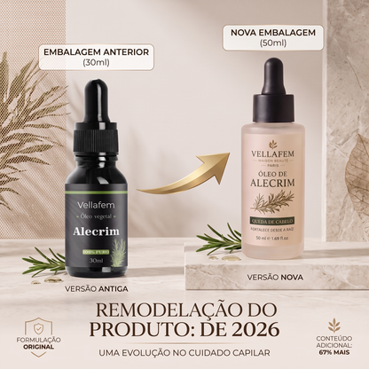 Óleo de Alecrim™️ - Reduz a Queda e Estimula o Crescimento.