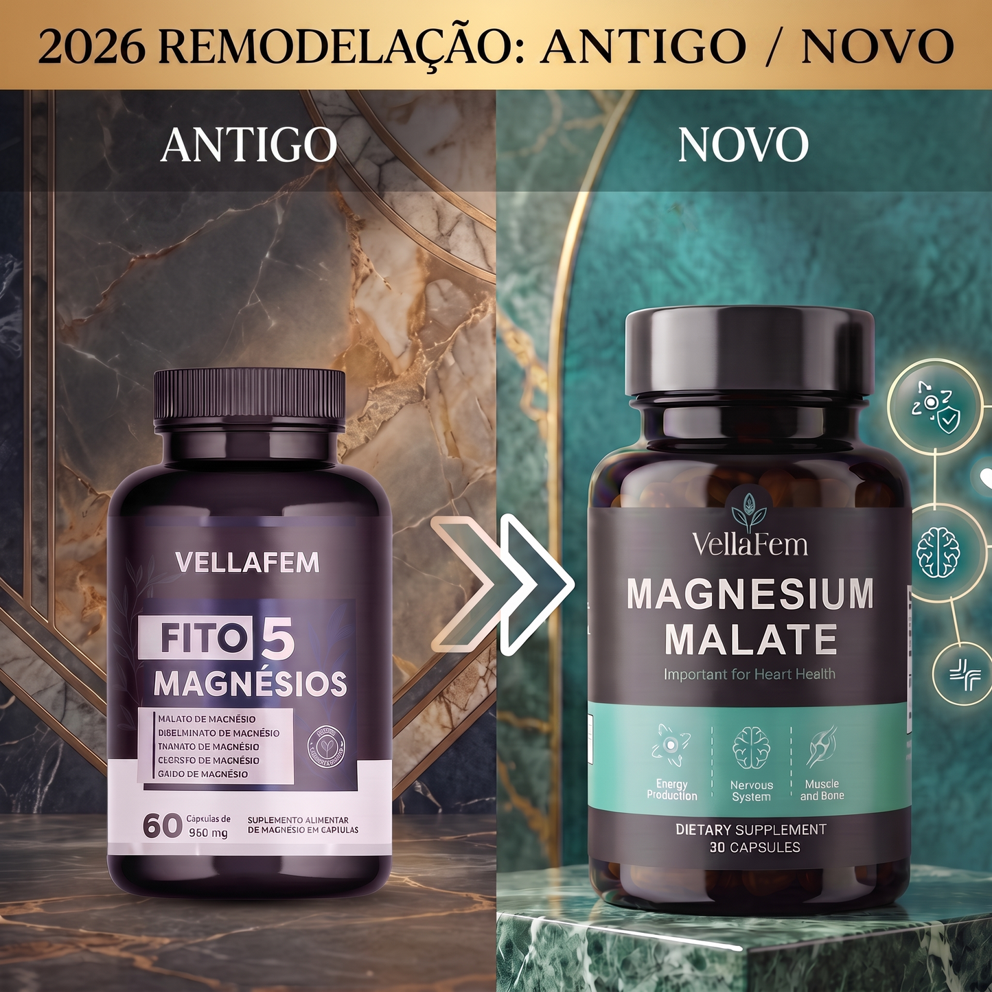 Magnésio Malate Prime™ — O equilíbrio que o seu corpo merece.