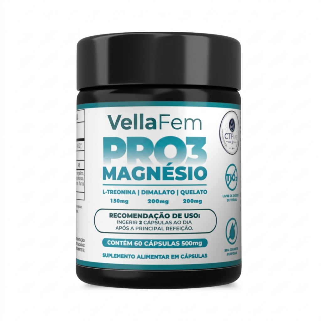 Magnésio Pro3 Essencial — O equilíbrio de que o seu corpo necessita