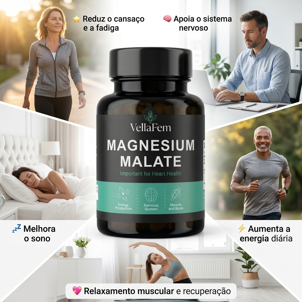 Magnésio Malate Prime™ — O equilíbrio que o seu corpo merece.